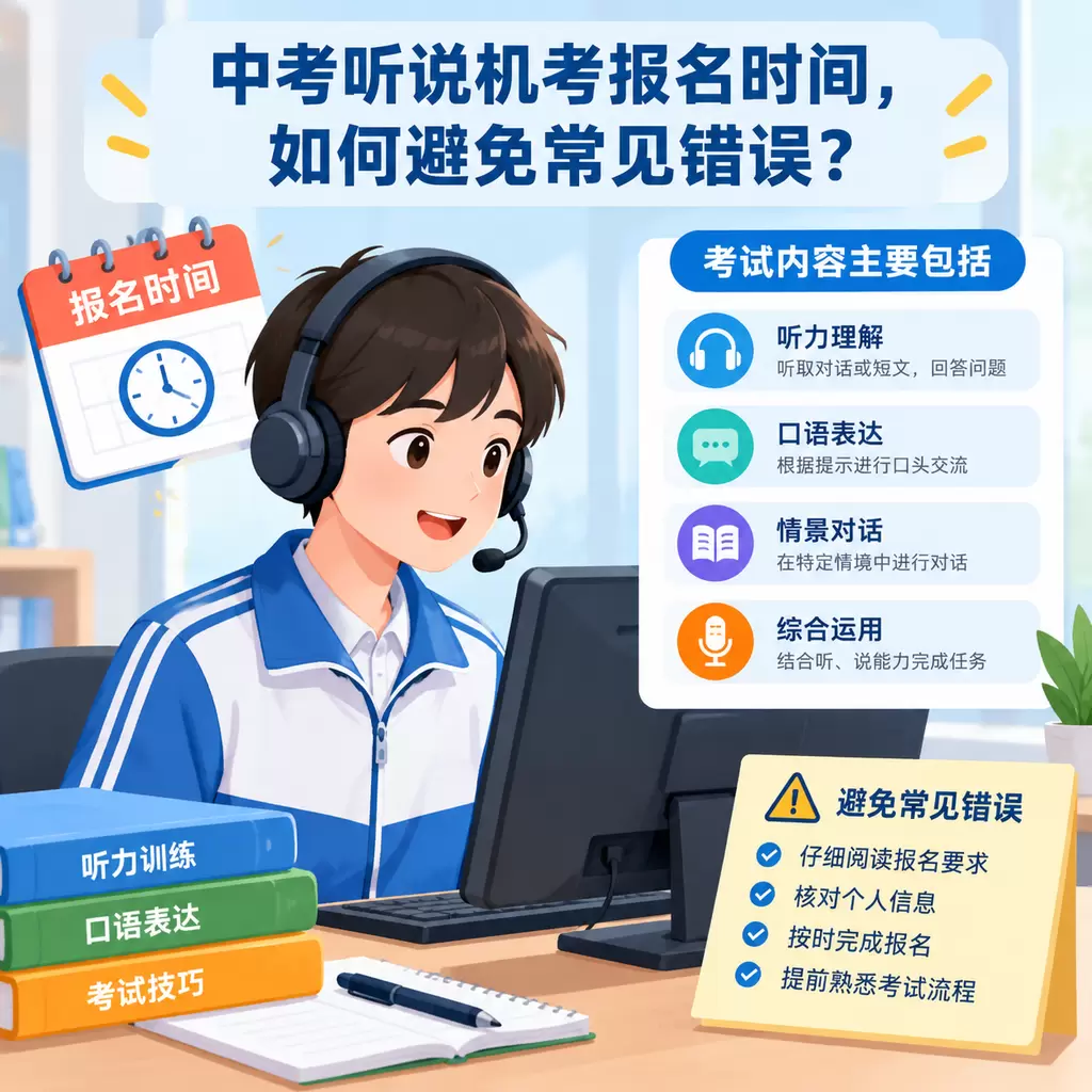 铁山中考听说机考报名时间,如何避免常见错误?