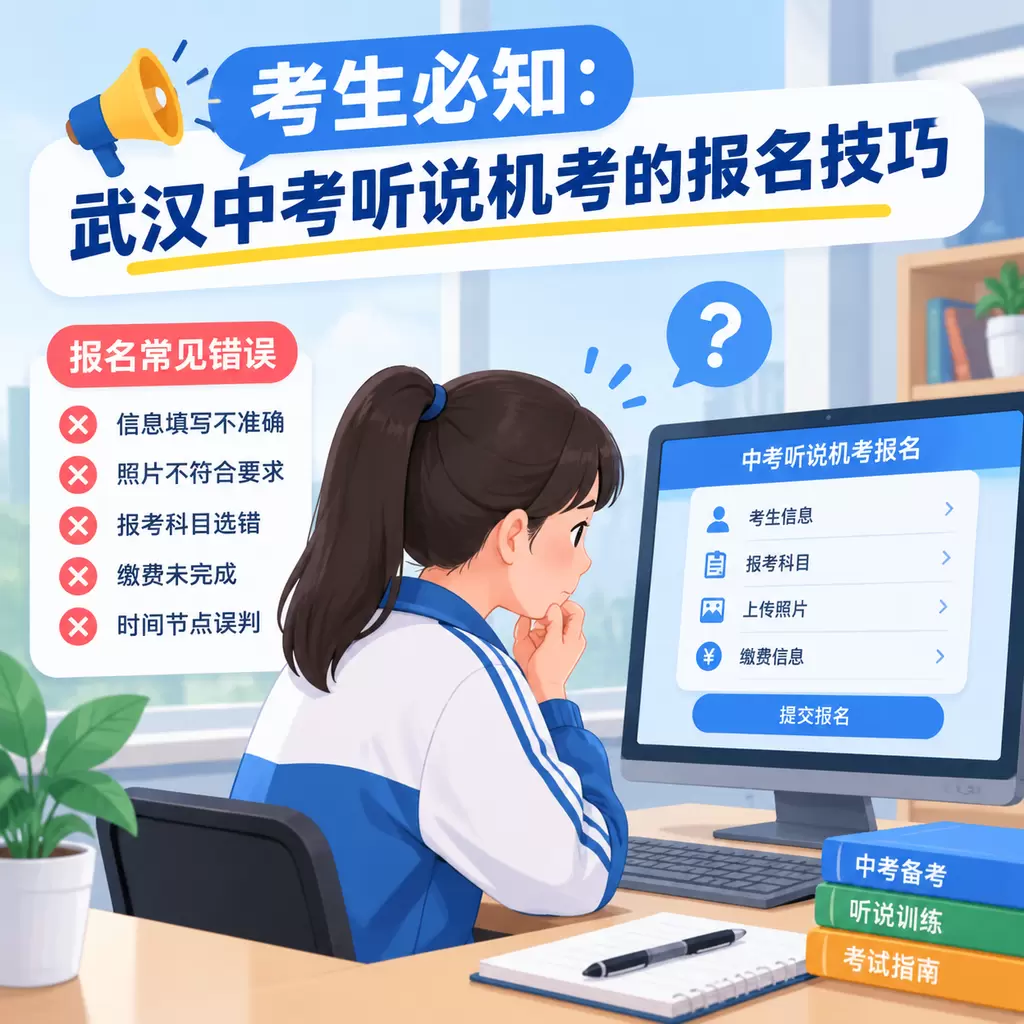 铁山考生必知：武汉中考听说机考的报名技巧