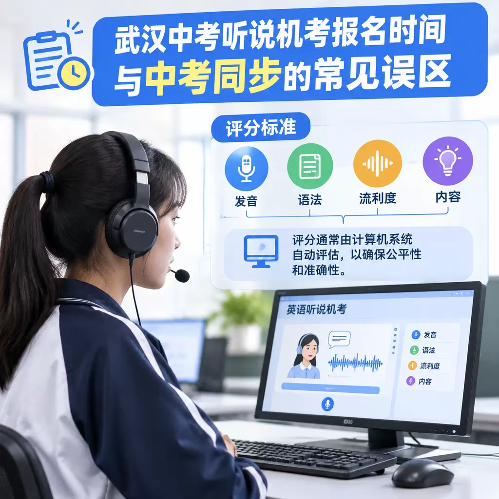 武汉中考听说机考报名时间与中考同步的常见误区