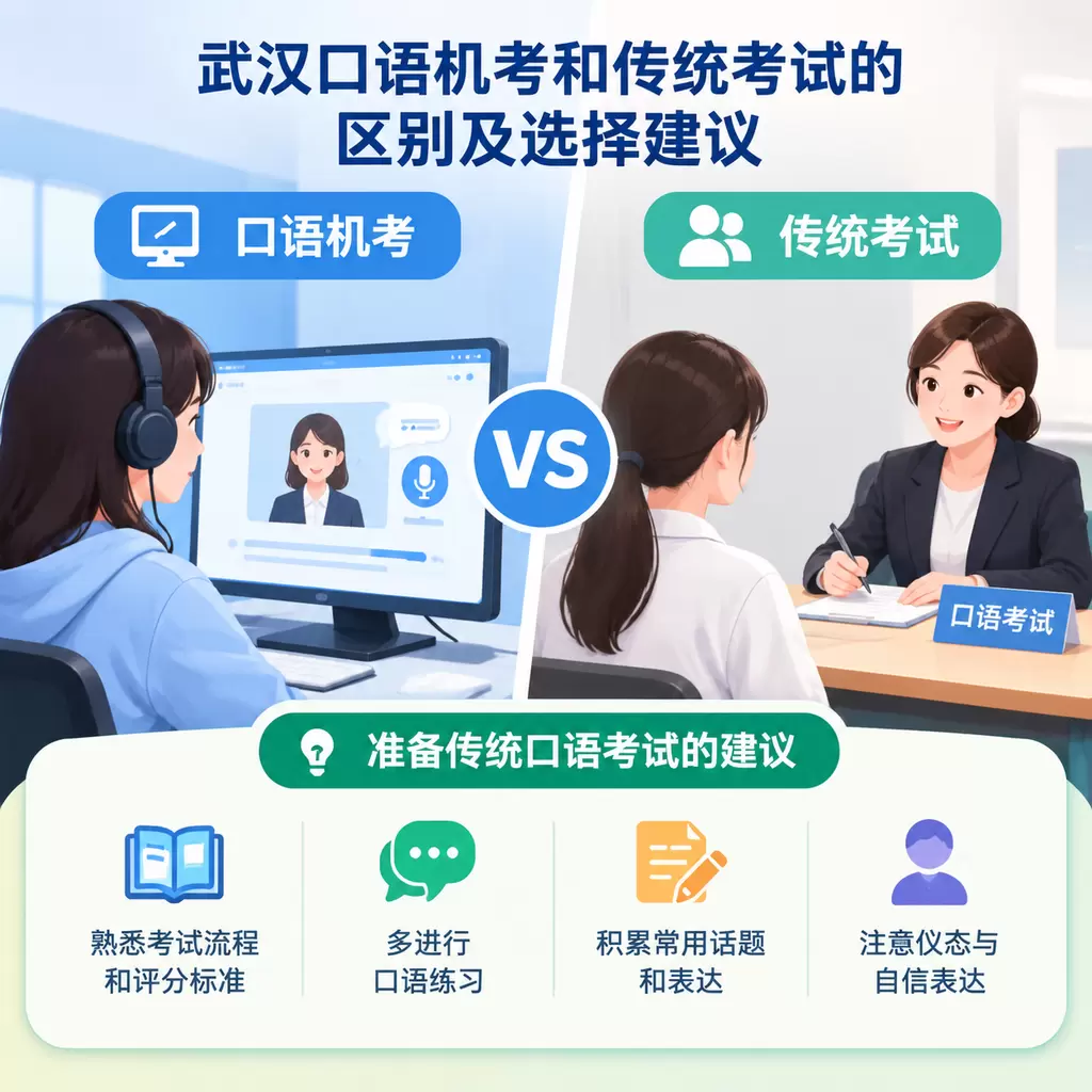 武汉口语机考和传统考试的区别及选择建议