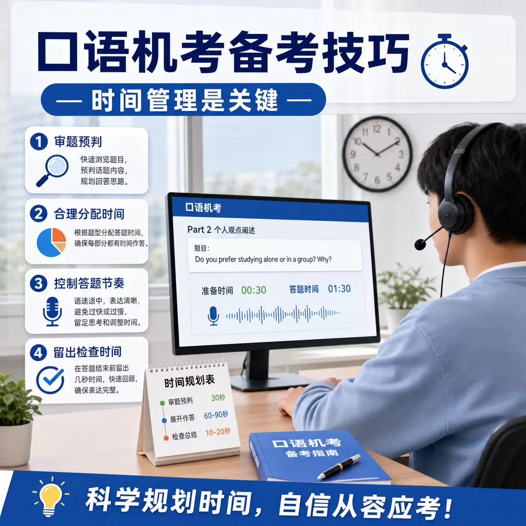 口语机考备考技巧：如何在铁山提升考试分数