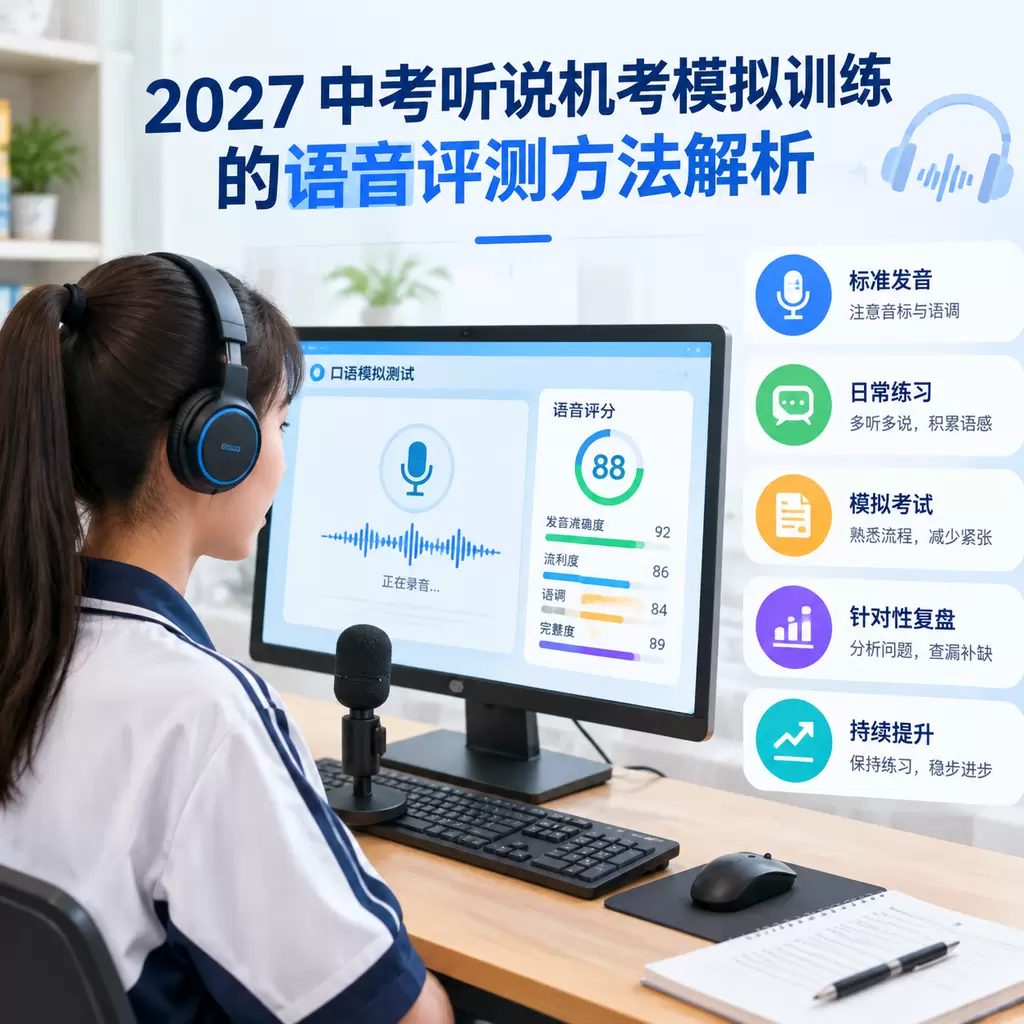 2027武汉中考听说机考模拟训练的语音评测方法解析