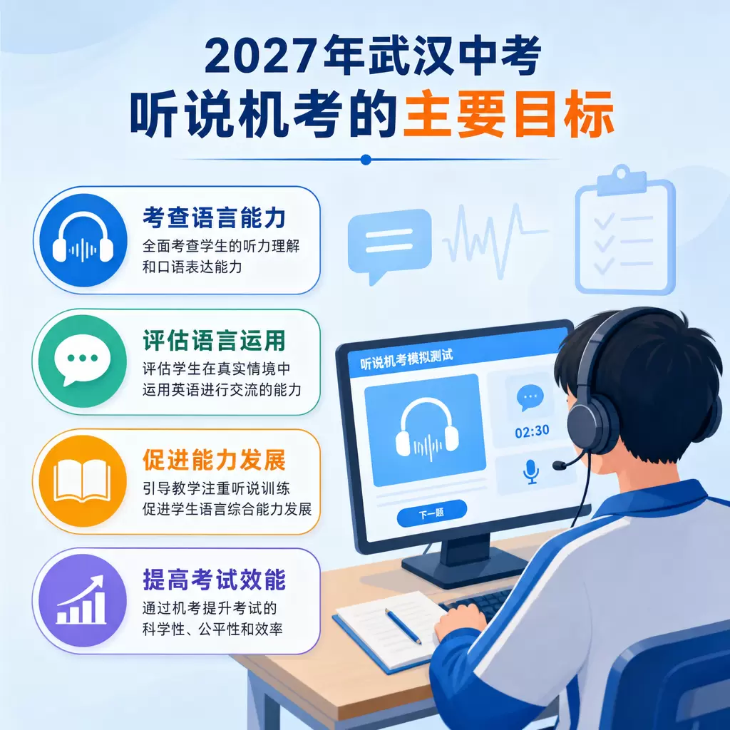 2027武汉中考听说机考模拟训练的评测标准详解