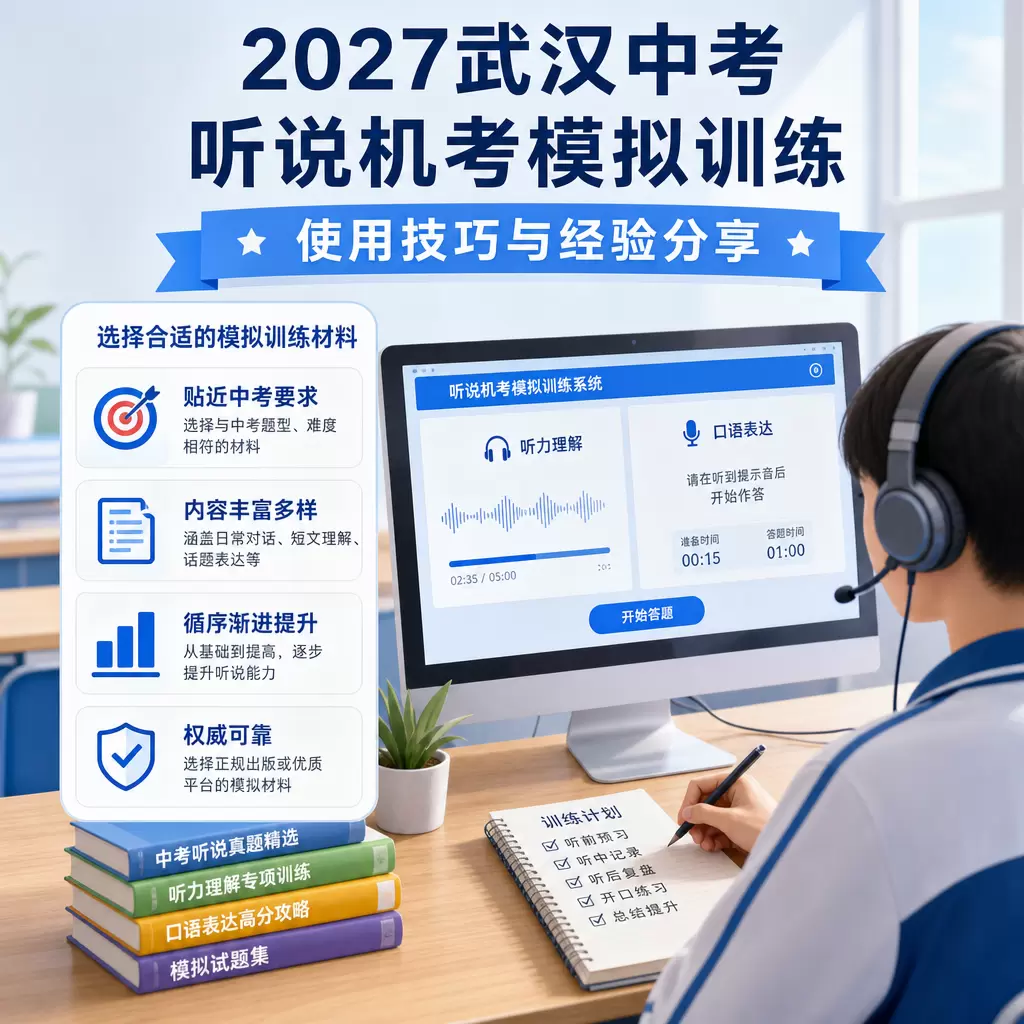 2027武汉中考听说机考模拟训练的使用技巧与经验分享